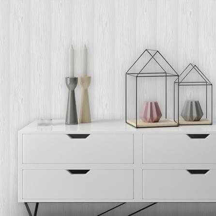 Papel de Parede Adesivo Madeira 130925006 cinza - Papel na Parede