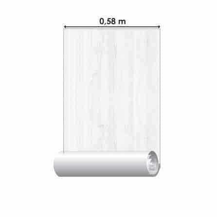 Papel de Parede Adesivo Madeira Branca E Cinza Rústico 192423320 - Papel na Parede