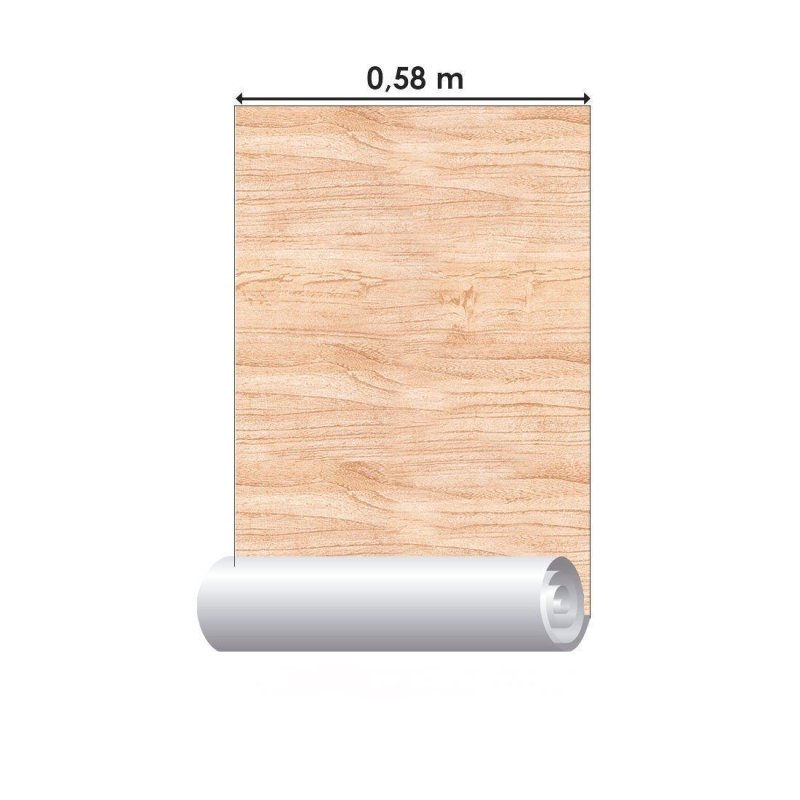 Papel de Parede Adesivo Madeira Clara N012017 - Papel na Parede