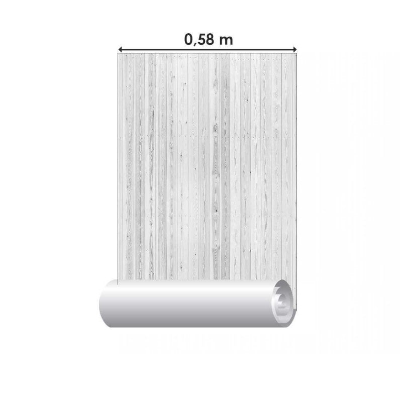 Papel de Parede Adesivo Madeira Comércio N02182 - Papel na Parede