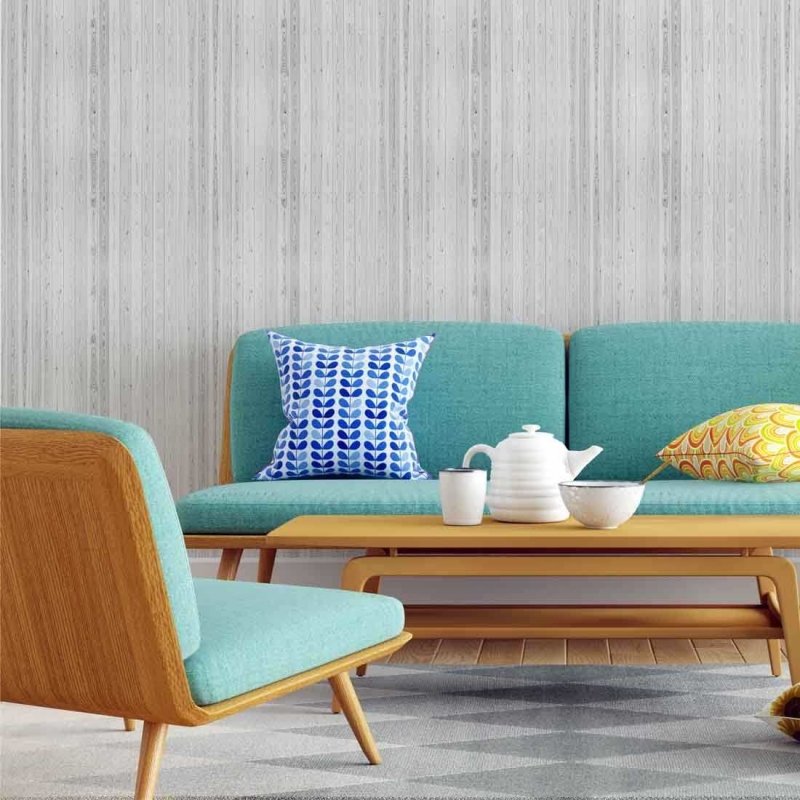 Papel de Parede Adesivo Madeira Comércio N02182 - Papel na Parede