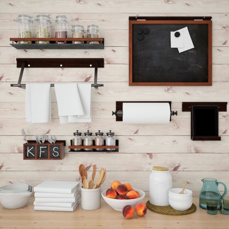 Papel de Parede Adesivo Madeira Horizontal N013297 - Papel na Parede