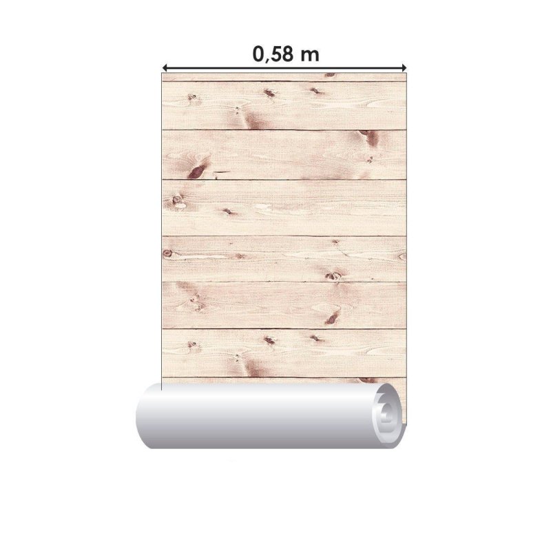 Papel de Parede Adesivo Madeira Horizontal N013297 - Papel na Parede