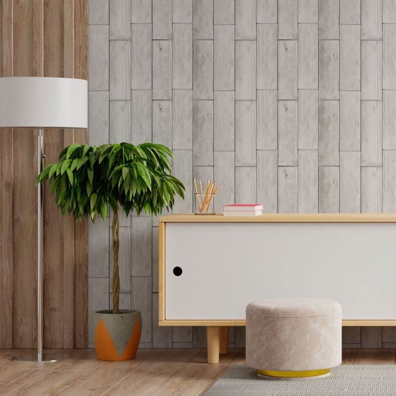 Papel de Parede Adesivo Madeira N013077 - Papel na Parede