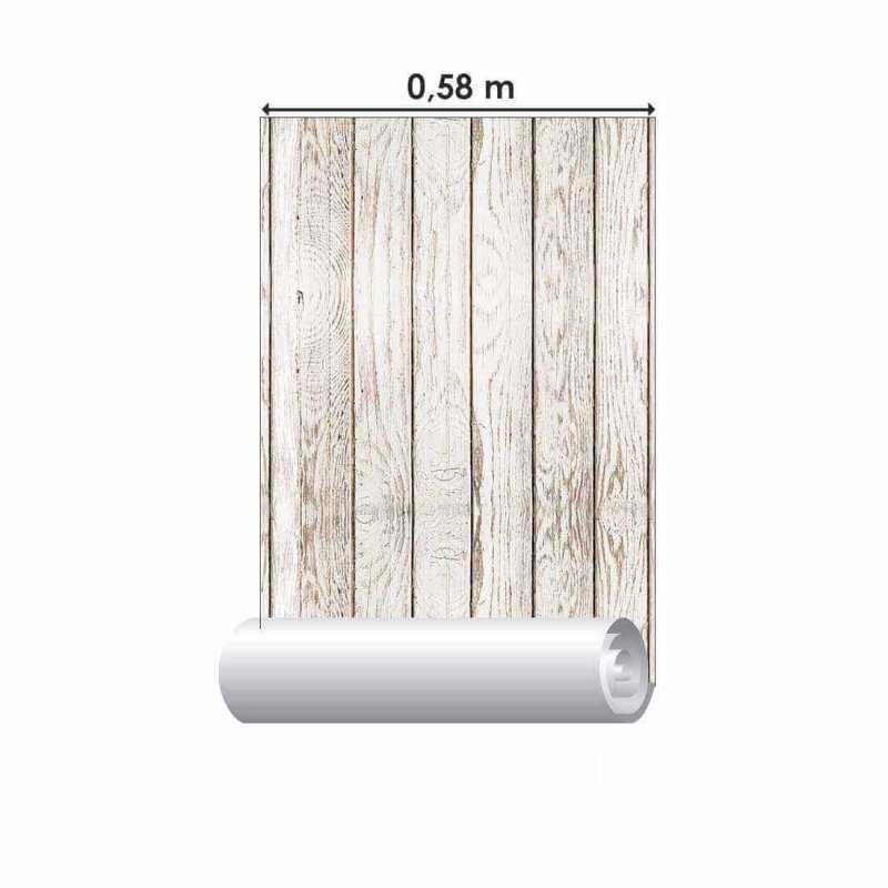 Papel de Parede Adesivo Madeira Rústico N02043 - Papel na Parede