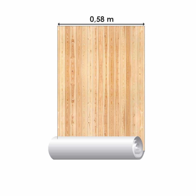 Papel de Parede Adesivo Madeira Rústico N02051 - Papel na Parede