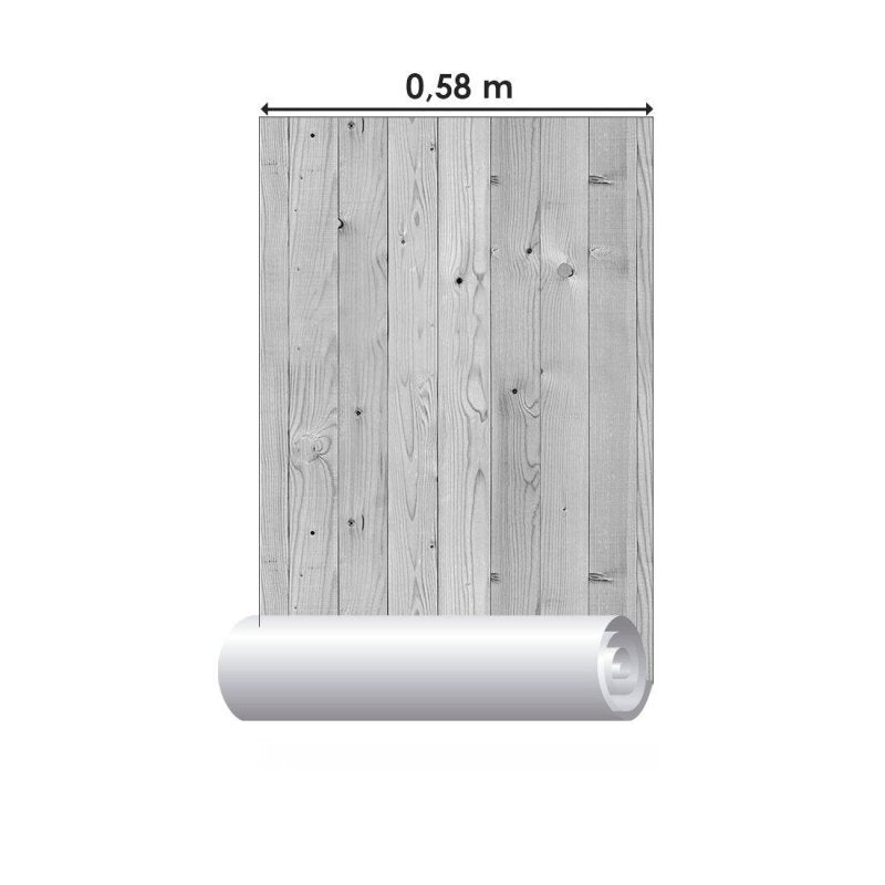 Papel de Parede Adesivo Madeira Vertical N013298 - Papel na Parede