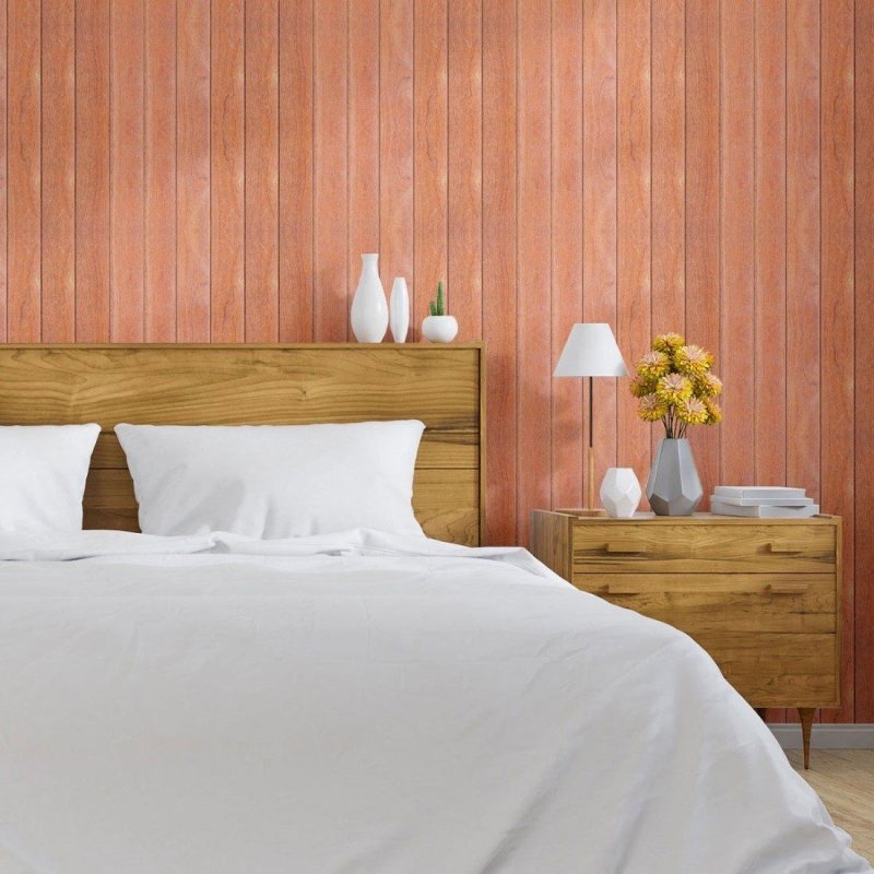 Papel de Parede Adesivo Madeira Vertical N013299 - Papel na Parede