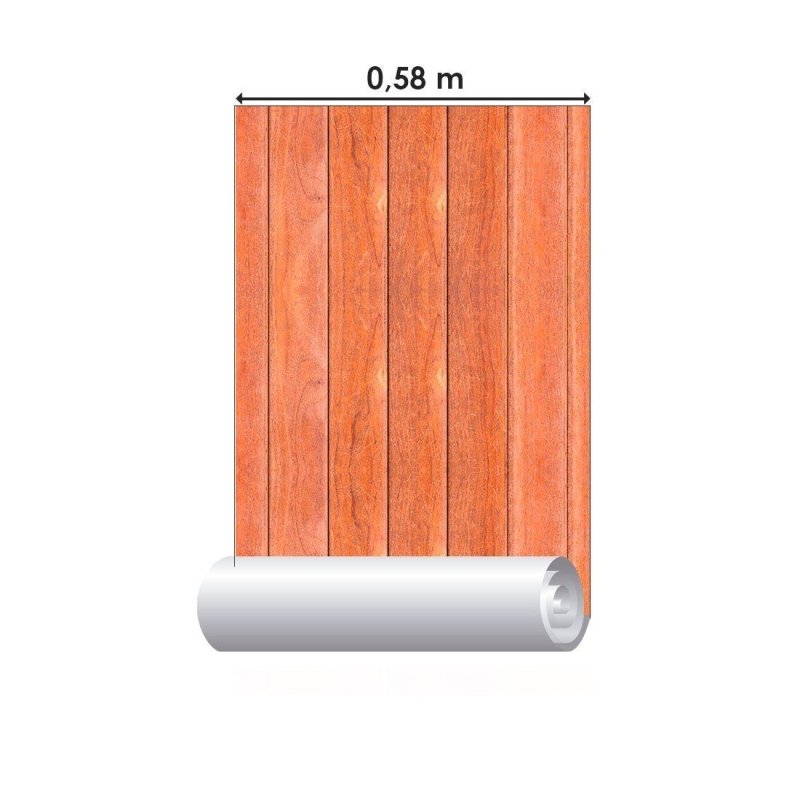 Papel de Parede Adesivo Madeira Vertical N013299 - Papel na Parede