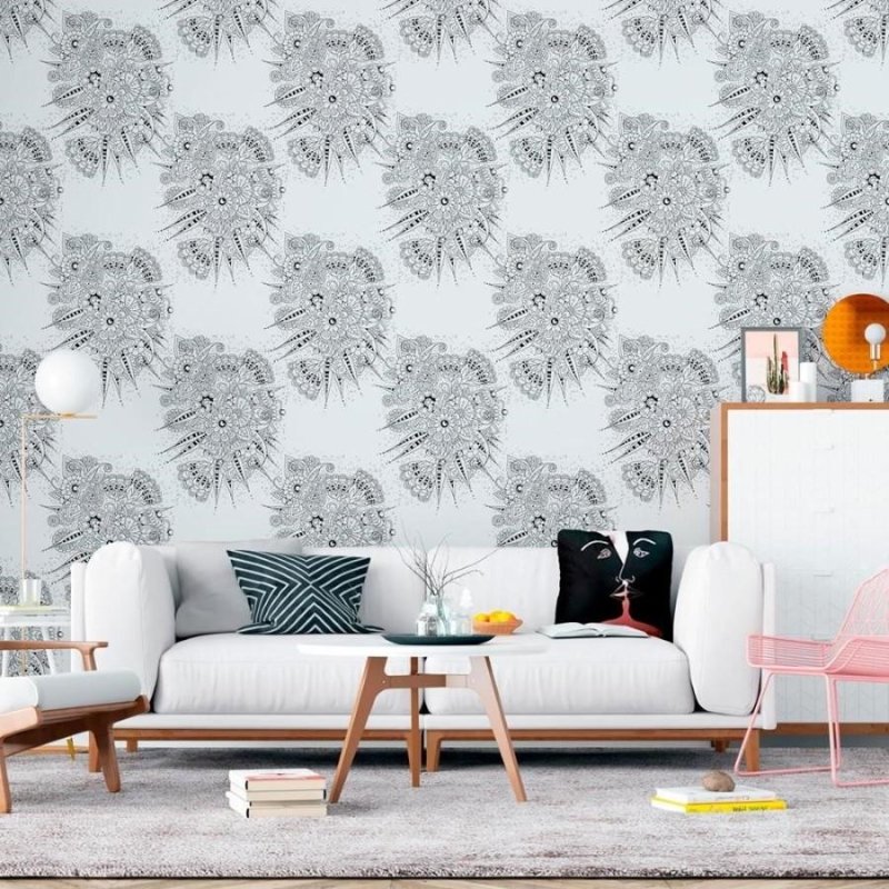 Papel de Parede Adesivo Mandala Floral N011110 - Papel na Parede