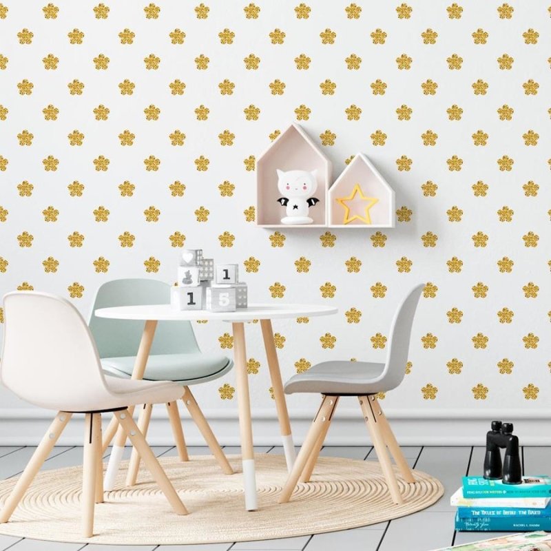 Papel de Parede Adesivo Minimalista Flores s N06107 - Papel na Parede