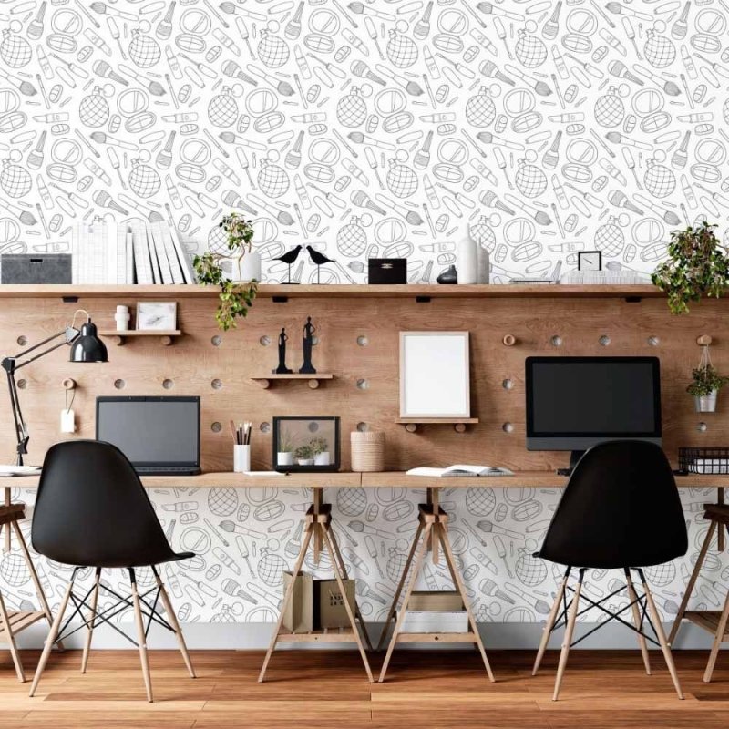Papel de Parede Adesivo Moda Maquiagens N015062 - Papel na Parede