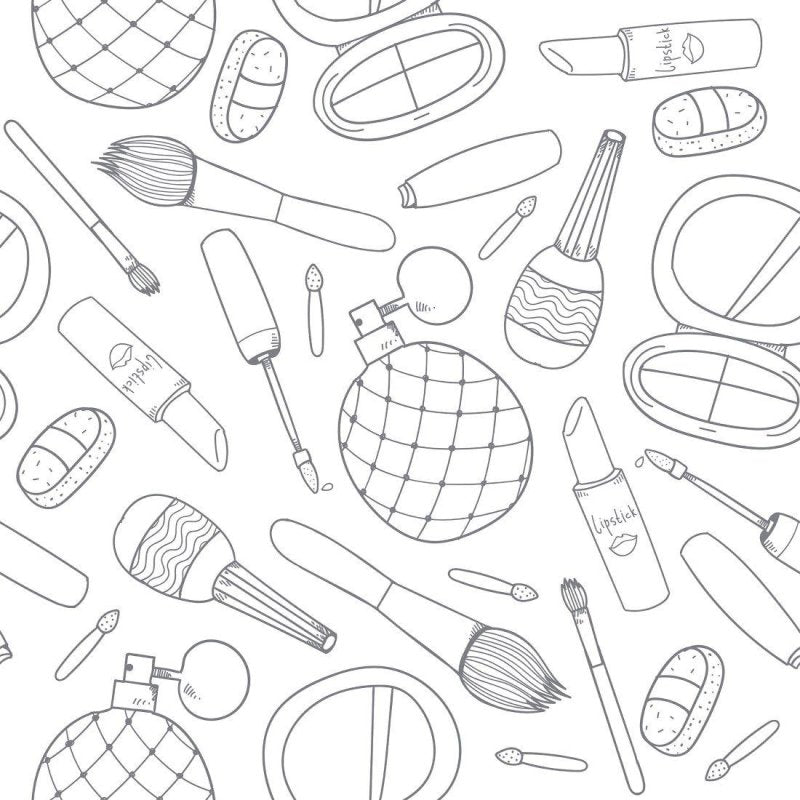 Papel de Parede Adesivo Moda Maquiagens N015062 - Papel na Parede