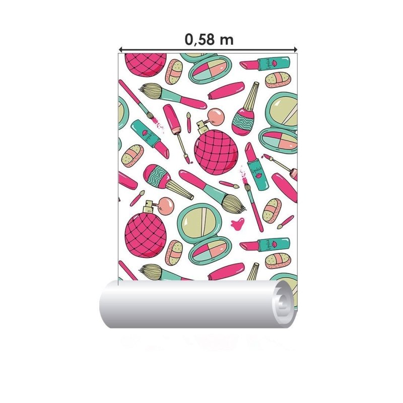 Papel de Parede Adesivo Moda Maquiagens N015063 - Papel na Parede