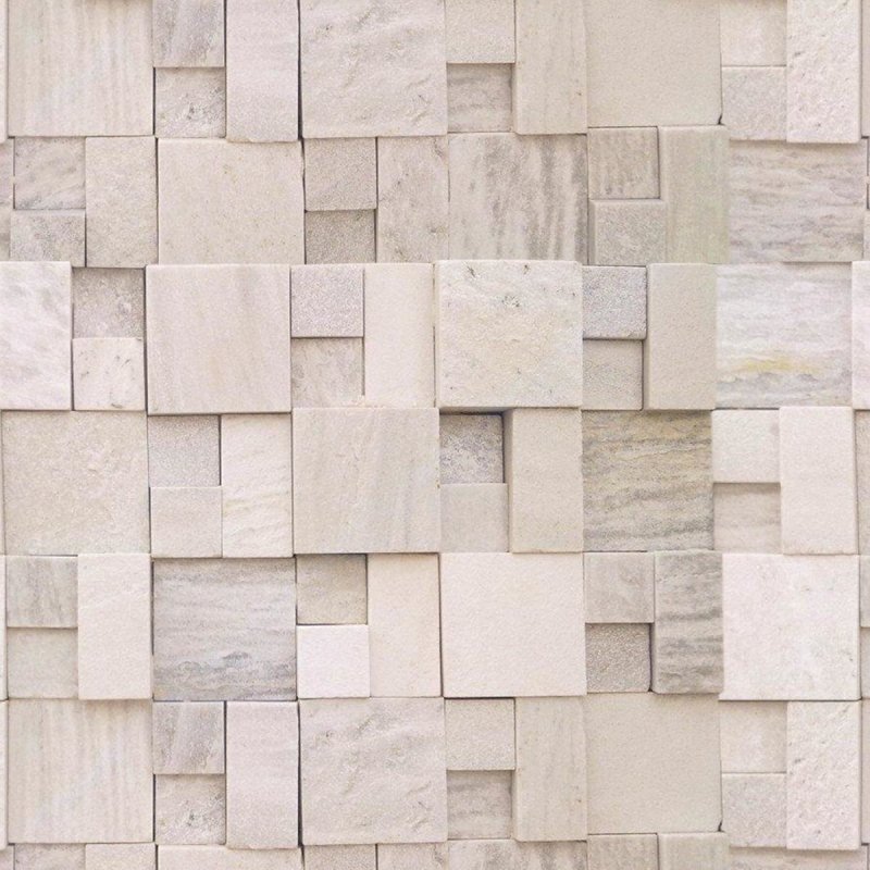 Papel de Parede Adesivo Mosaico 3D Pedras NP110 - Papel na Parede