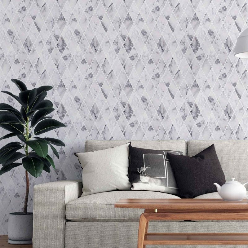 Papel de Parede Adesivo Mosaico Pedra Marmore N2059 - Papel na Parede