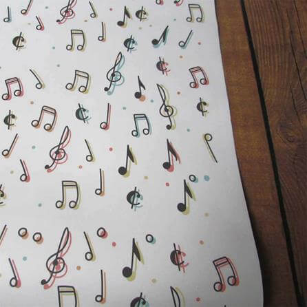 Papel de Parede Adesivo Música Notas Musicais 23154 - Papel na Parede