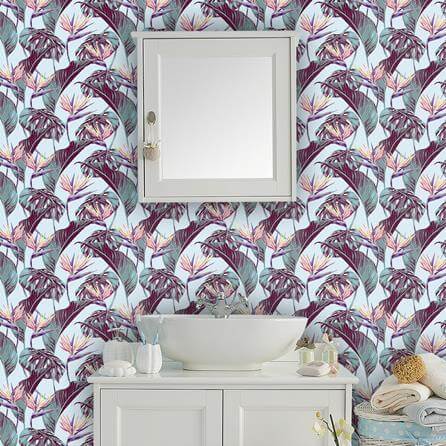 Papel de Parede Adesivo Natureza Ave do Paraíso 439650940 - Papel na Parede