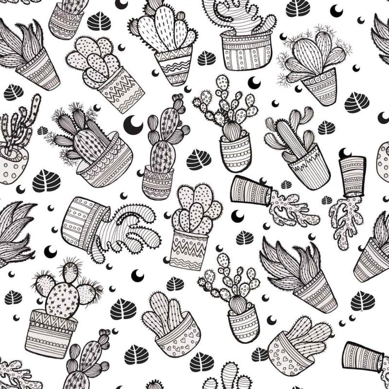 Papel de Parede Adesivo Natureza Colorir N02046 - Papel na Parede