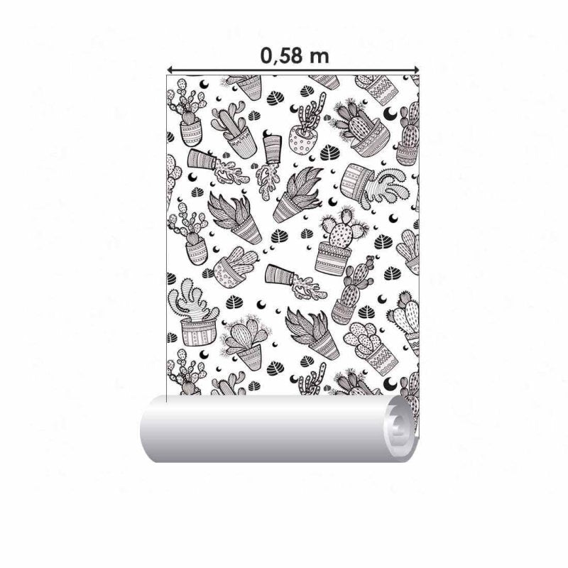 Papel de Parede Adesivo Natureza Colorir N02046 - Papel na Parede