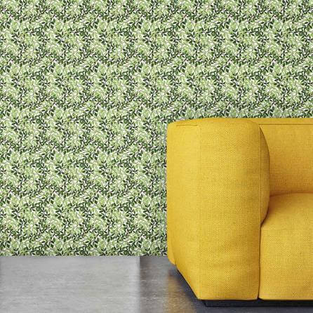Papel de Parede Adesivo Natureza Folhas Verde 482683822 - Papel na Parede