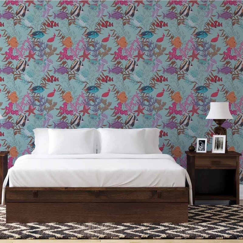 Papel de Parede Adesivo Natureza Fundo do Mar N20275 - Papel na Parede