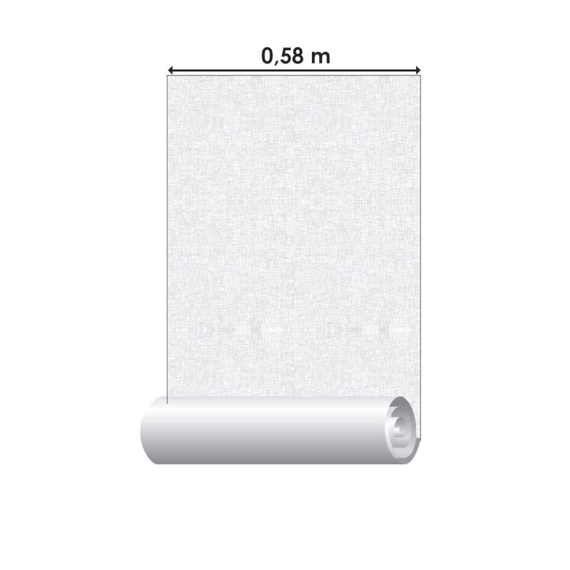 Papel de Parede Adesivo Neutro Branco N010140 - Papel na Parede