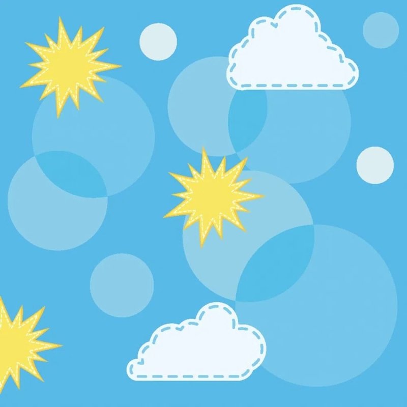 Papel de Parede Adesivo nuvem sol 34869731 - Papel na Parede