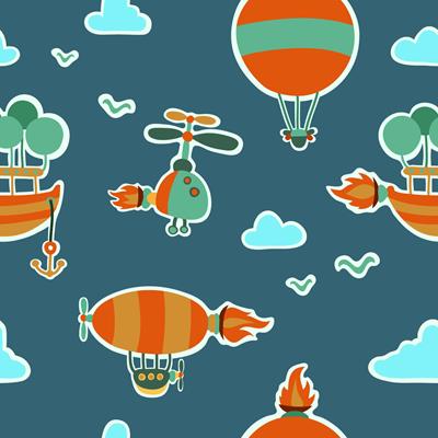 Papel de Parede Adesivo Nuvens Balão 249507196 - Papel na Parede