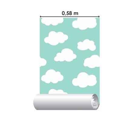 Papel de Parede Adesivo Nuvens Céu 6565215418 - Papel na Parede