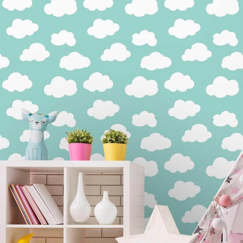 Papel de Parede Adesivo Nuvens Céu 6565215418 - Papel na Parede