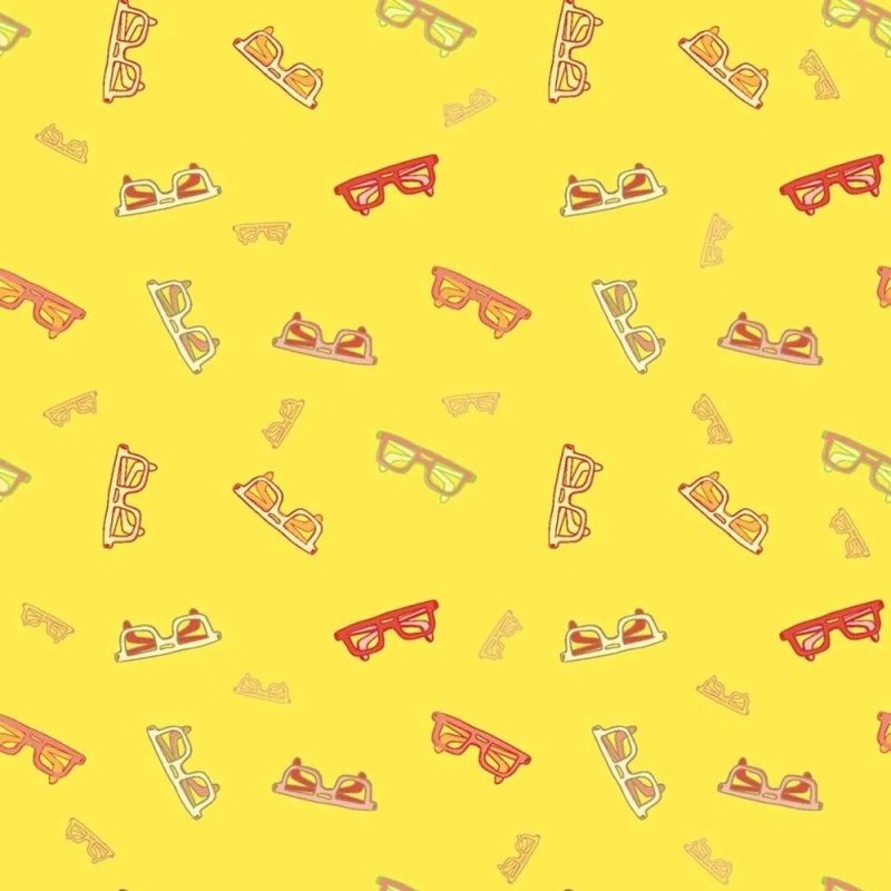 Papel de Parede Adesivo Óculos Amarelo 411966442 - Papel na Parede