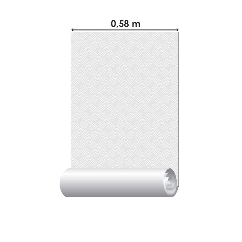 Papel de Parede Adesivo Off White ondas N06108 - Papel na Parede