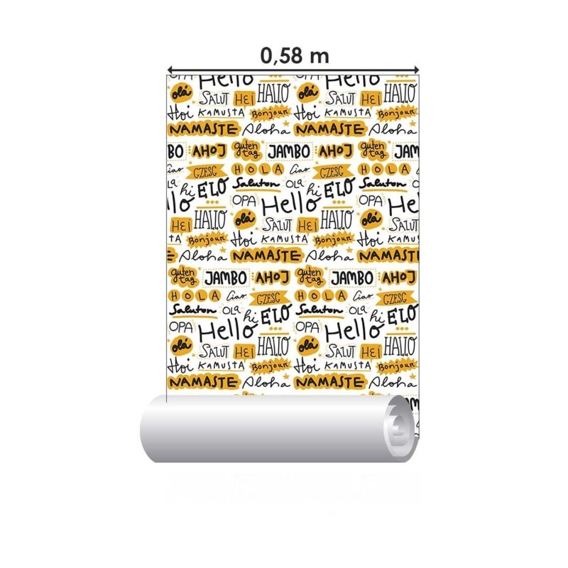 Papel de Parede Adesivo Olá Frases N03121 - Papel na Parede