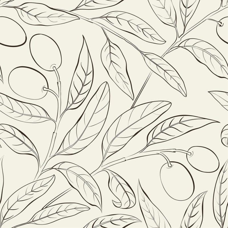 Papel de Parede Adesivo Oliveira Monocromática N06175 - Papel na Parede