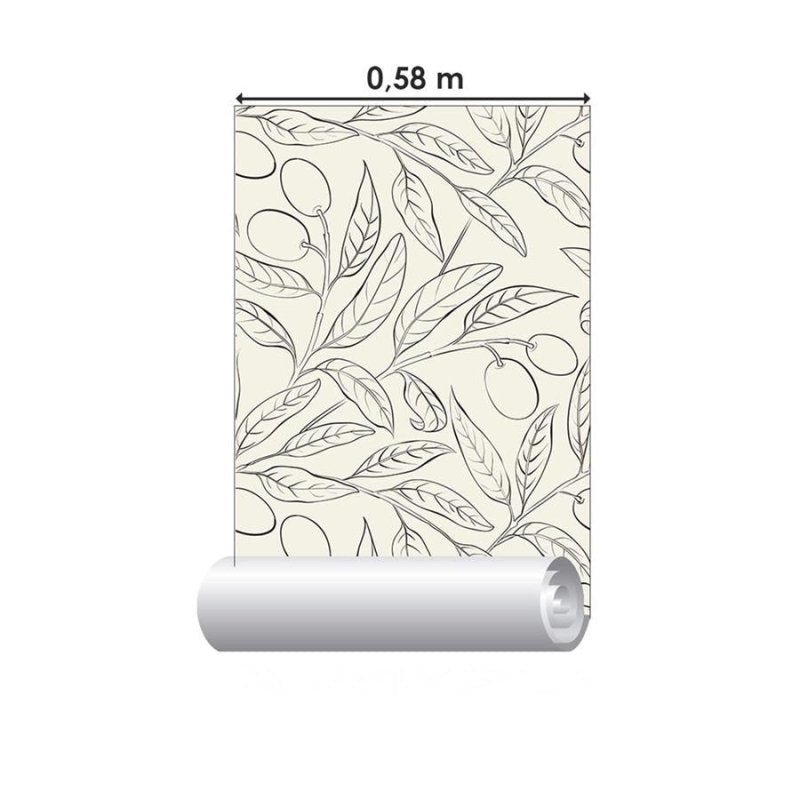 Papel de Parede Adesivo Oliveira Monocromática N06175 - Papel na Parede