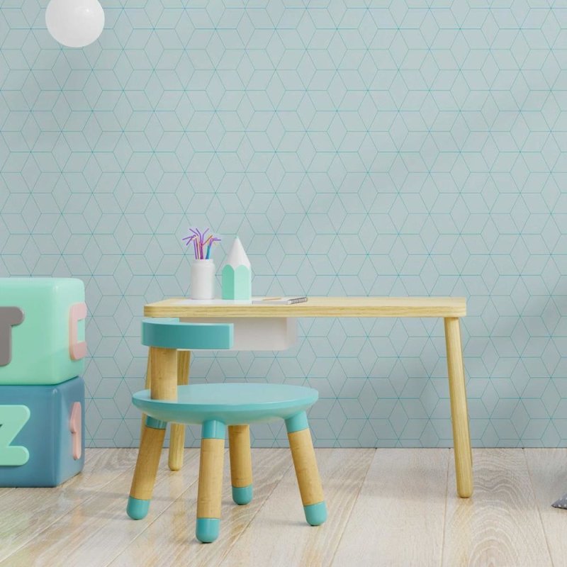 Papel de Parede Adesivo Padrão Geométrico Linhas Finas N08118 - Papel na Parede
