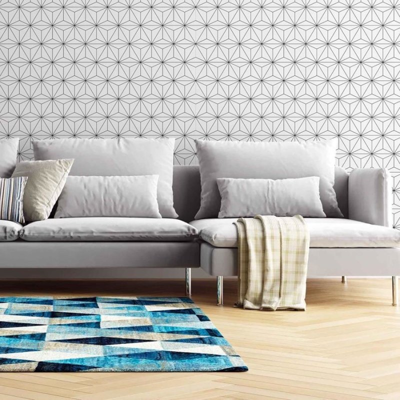 Papel de Parede Adesivo Padrão Geométrico N06134 - Papel na Parede