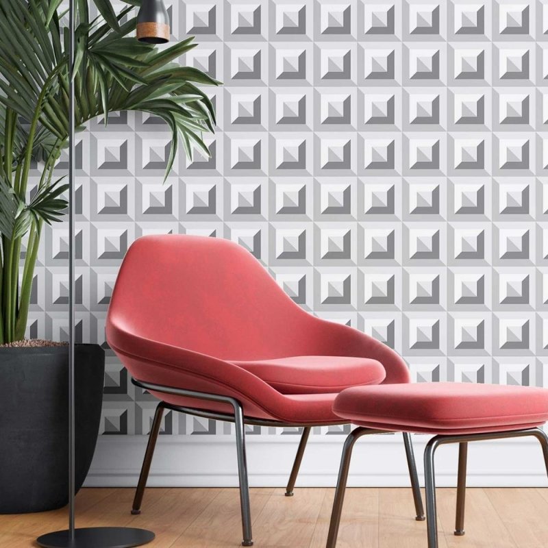 Papel de Parede Adesivo Padrões em relevo N08228 - Papel na Parede