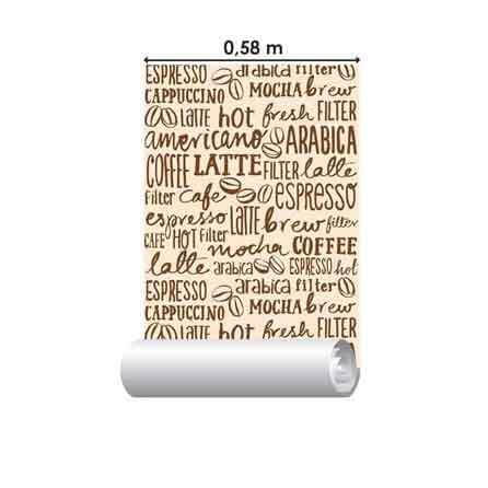 Papel de Parede Adesivo Palavras Café 209435362 - Papel na Parede