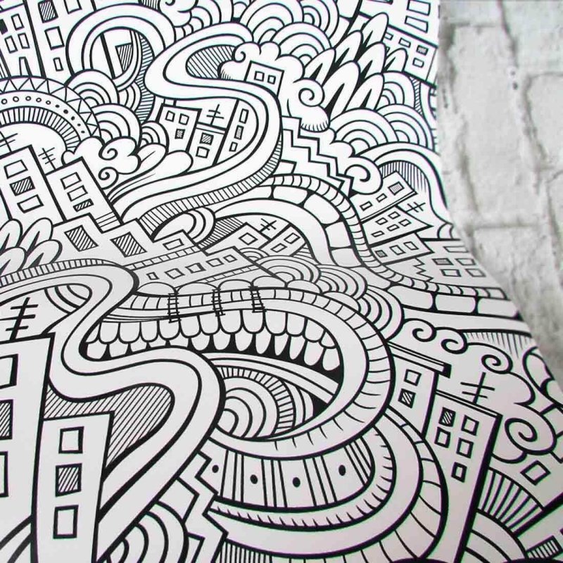 Papel de Parede Adesivo Para Colorir 283988444 - Papel na Parede