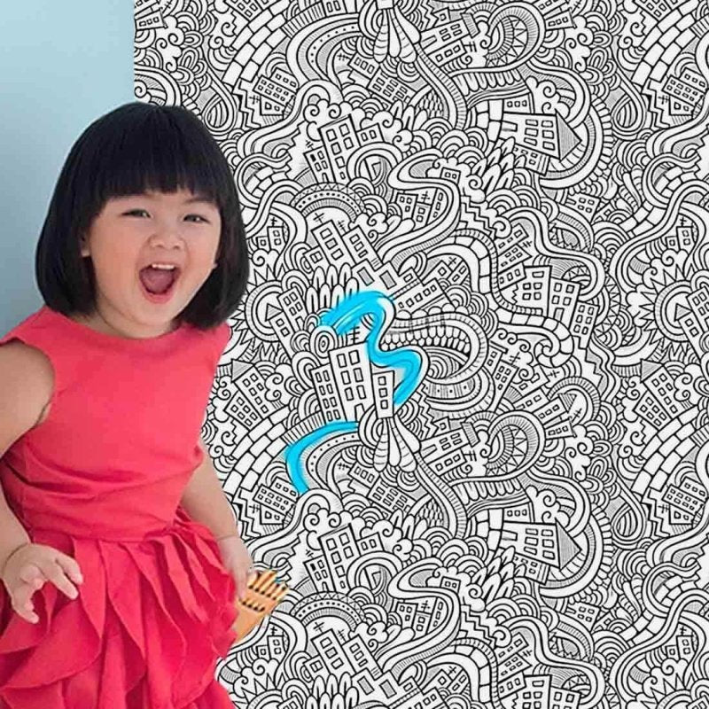 Papel de Parede Adesivo Para Colorir 283988444 - Papel na Parede
