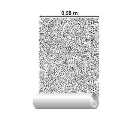 Papel de Parede Adesivo Para Colorir 283988444 - Papel na Parede