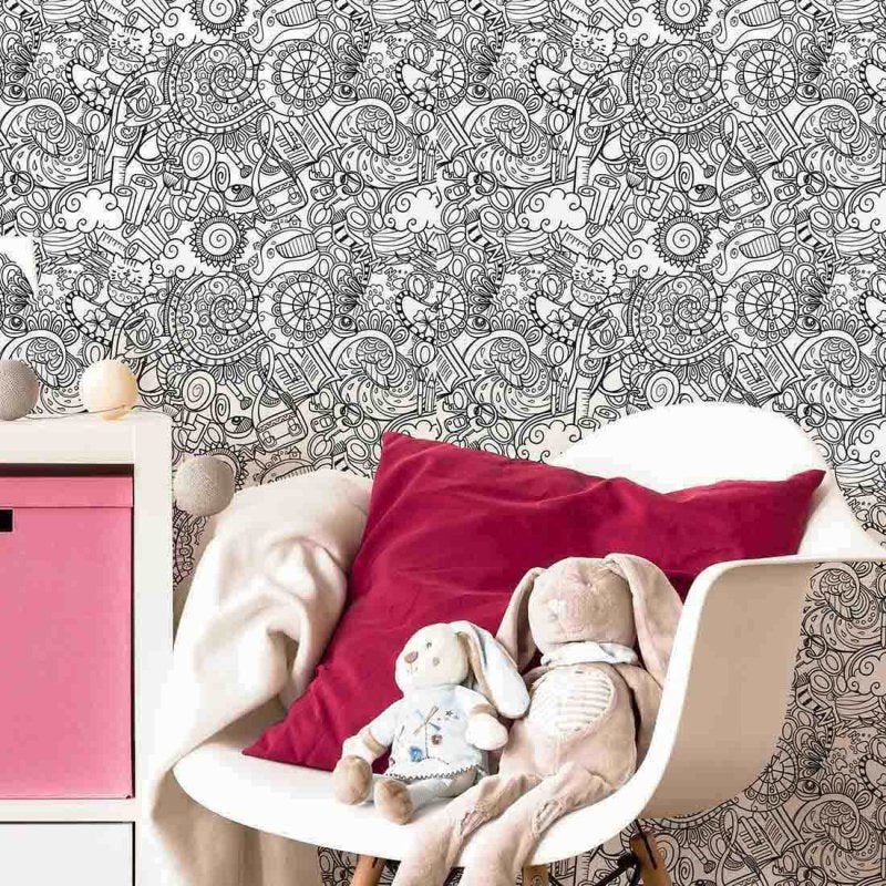 Papel de Parede Adesivo Para Colorir 306759602 - Papel na Parede