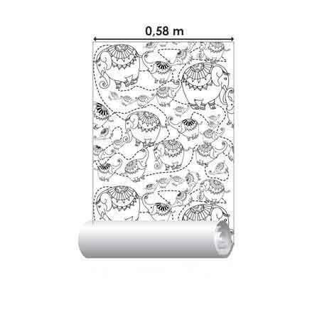 Papel de Parede Adesivo Para Colorir 321033416 - Papel na Parede