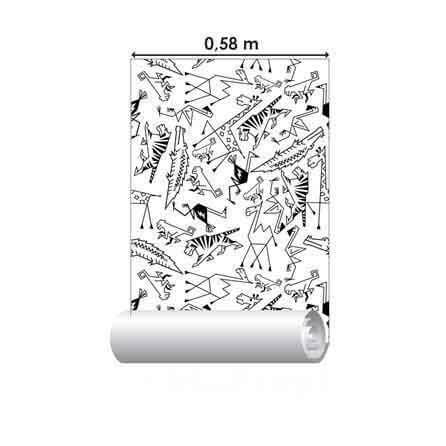 Papel de Parede Adesivo Para Colorir Animais 474628498 - Papel na Parede