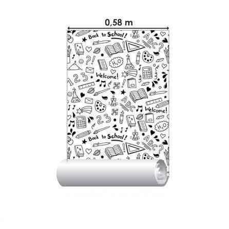 Papel de Parede Adesivo Para Colorir Escolar 519812041 - Papel na Parede