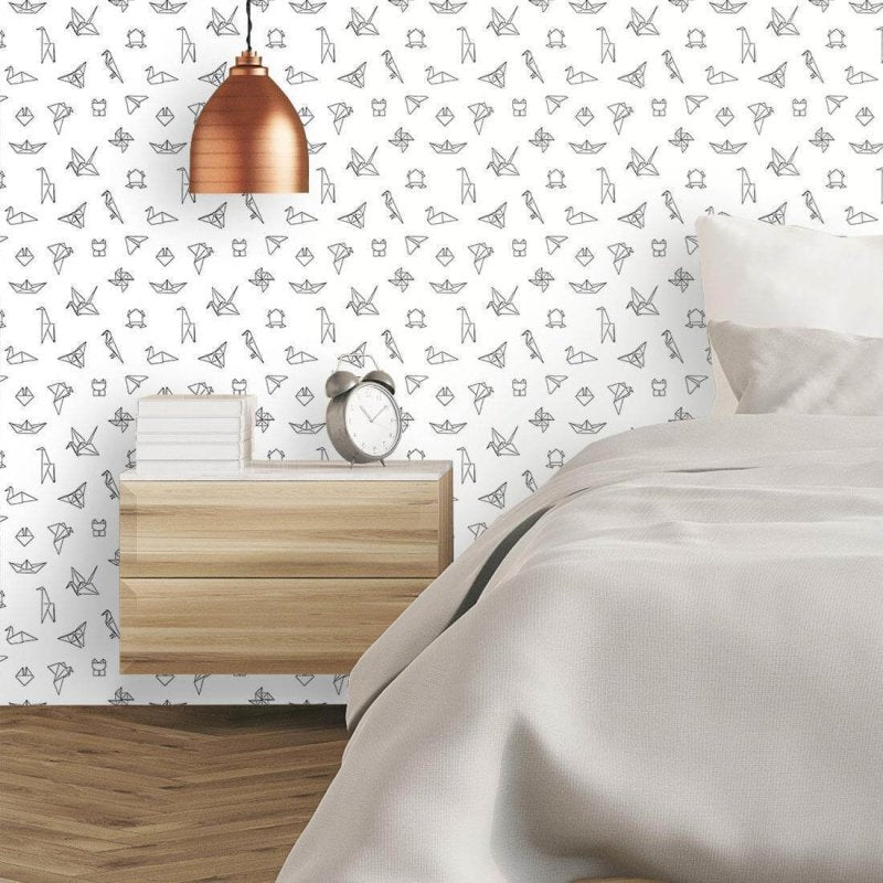 Papel de Parede Adesivo Para Colorir Origami 502826971 - Papel na Parede