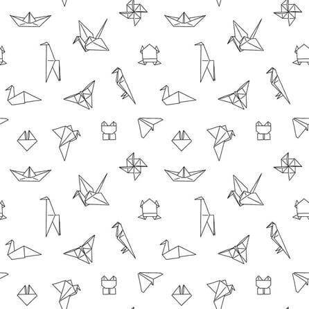 Papel de Parede Adesivo Para Colorir Origami 502826971 - Papel na Parede