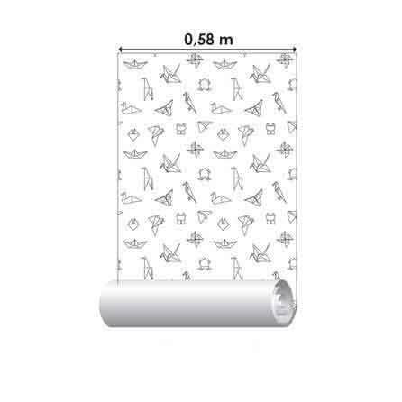 Papel de Parede Adesivo Para Colorir Origami 502826971 - Papel na Parede